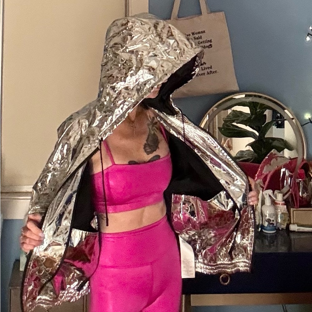 Gucci Silver Bomber Jacket